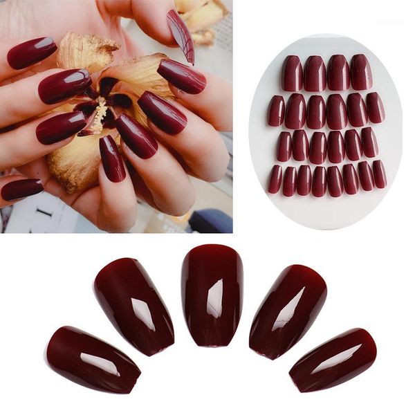 ballerina fake nails full cover nail tips wine red pink purple candy color acrylic artificial coffin shape false nail1, Red;gold
ballerina fake nails full cover nail tips wine red pink purple candy color acrylic artificial coffin shape false nail1, Red;gold