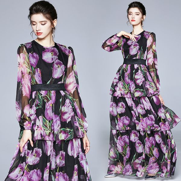 flowy chiffon floral tulip long swing dress women 2022 elegant printed multi-level cake maxi casual party dresses full sleeve designer ladie, Black;gray
flowy chiffon floral tulip long swing dress women 2022 elegant printed multi-level cake maxi casual party dresses full sleeve designer ladie, Black;gray