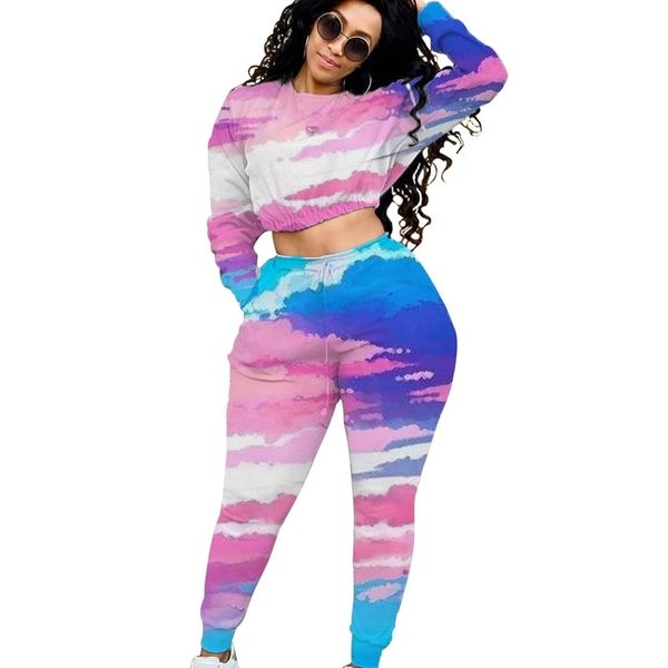 casual female's tie-dye printing two piece women o-neck full sleeve crop high waist pockets leggings sets autumn, White
casual female's tie-dye printing two piece women o-neck full sleeve crop high waist pockets leggings sets autumn, White