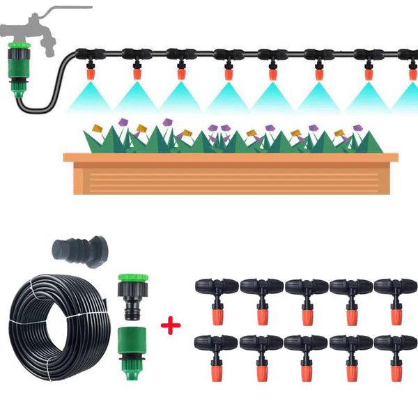 automatic micro drip irrigation system garden spray self watering kits wtih adjustable nozzles 10m/15m/20m equipments
automatic micro drip irrigation system garden spray self watering kits wtih adjustable nozzles 10m/15m/20m equipments