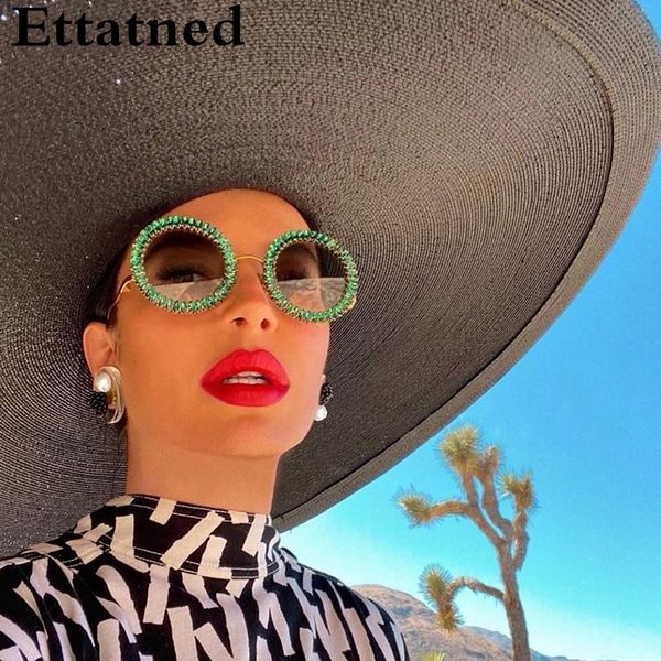 sunglasses fashion round diamond women luxury crystal eyeglasses classic retro men brand designer glasses eyewear uv400, White;black
sunglasses fashion round diamond women luxury crystal eyeglasses classic retro men brand designer glasses eyewear uv400, White;black