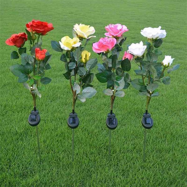 three solar energy rose led ground inserted simulation flower garden decoration lawn lamp
three solar energy rose led ground inserted simulation flower garden decoration lawn lamp