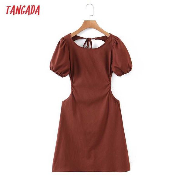 tangada fashion women solid backless bow dress short sleeve ladies vintage mini dress vestidos rb27 210609, Black;gray
tangada fashion women solid backless bow dress short sleeve ladies vintage mini dress vestidos rb27 210609, Black;gray