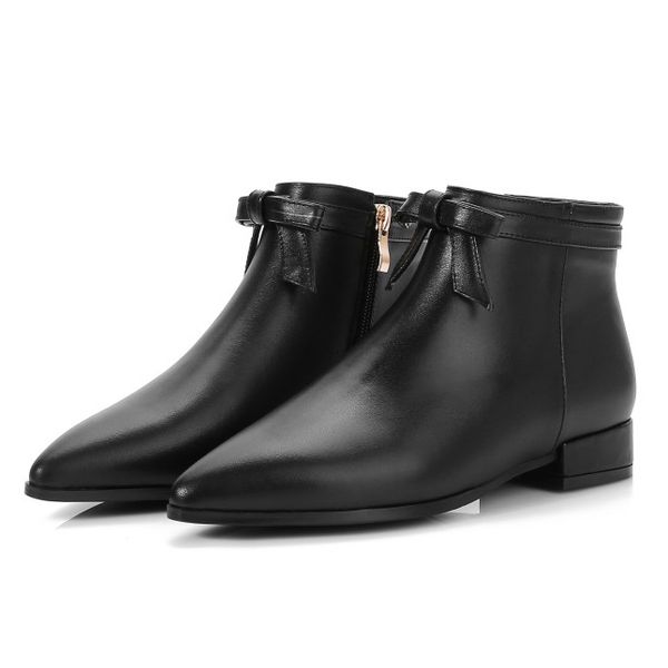boots ol' female leather ankle boots square-knot butterfly low heels pointed black toe grey shoes size eua 4-10 f10o
boots ol' female leather ankle boots square-knot butterfly low heels pointed black toe grey shoes size eua 4-10 f10o