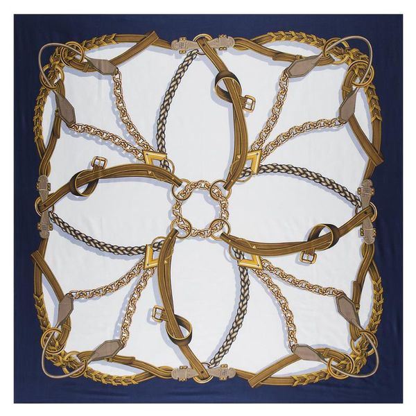 scarves 100% twill silk scarf women belt chain neck echarpe female big size square shawls wraps design hijab neckerchief, Blue;gray
scarves 100% twill silk scarf women belt chain neck echarpe female big size square shawls wraps design hijab neckerchief, Blue;gray