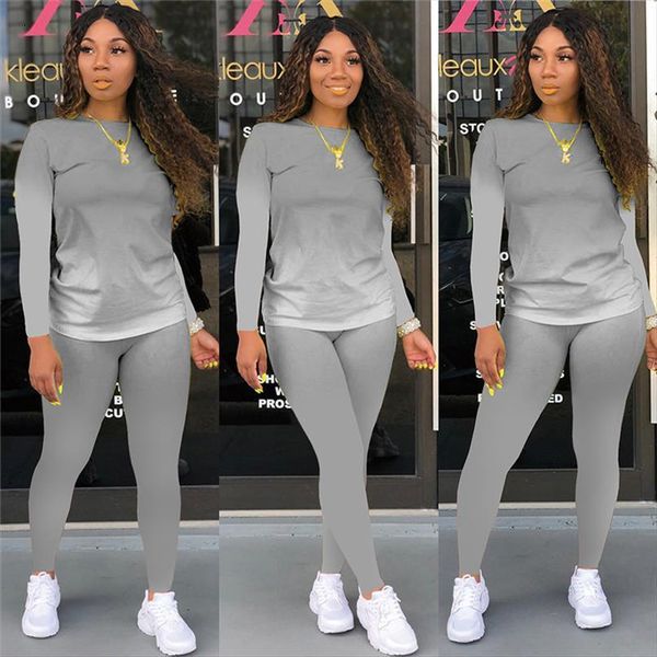 fashion casual 2 piece womens pants outfits autumn winter long sleeve crew neck gradient print plain bodycon set sportswear, White
fashion casual 2 piece womens pants outfits autumn winter long sleeve crew neck gradient print plain bodycon set sportswear, White