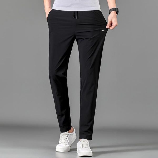 men's pants summer solid color casual middle-aged straight trousers korean version of the trend tethered, Black
men's pants summer solid color casual middle-aged straight trousers korean version of the trend tethered, Black