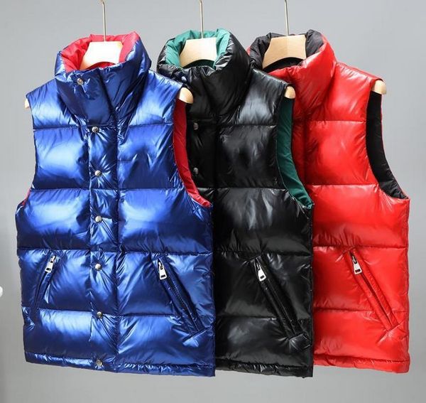 women down vests winter sleeveless classic six style coats fashion casual men puffer vest outerwear womens clothing, Black;white
women down vests winter sleeveless classic six style coats fashion casual men puffer vest outerwear womens clothing, Black;white