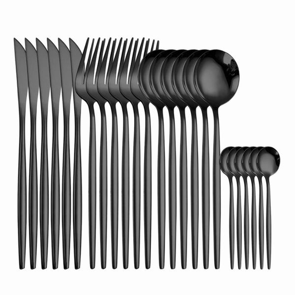 dinnerware sets black cutlery set 18/10 stainless steel colorful knife fork spoon tableware kitchen dinner silverware party
dinnerware sets black cutlery set 18/10 stainless steel colorful knife fork spoon tableware kitchen dinner silverware party