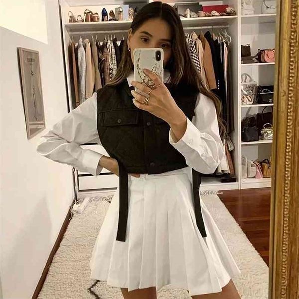 womens vest black lapel sleeveless jacket fashion large pocket design waistcoat streetwear 210909, Black;white
womens vest black lapel sleeveless jacket fashion large pocket design waistcoat streetwear 210909, Black;white