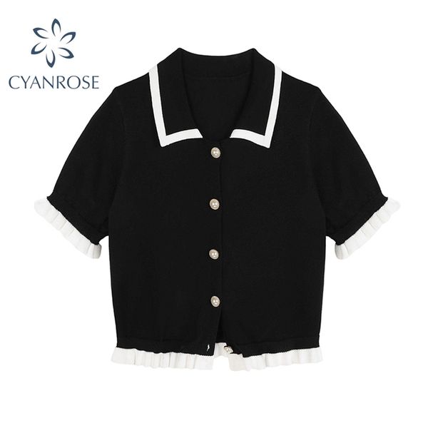 vintage polo collar blouses women short sleeve tide aesthetic patchwork shirt summer chic korean buttons crop 210430, White
vintage polo collar blouses women short sleeve tide aesthetic patchwork shirt summer chic korean buttons crop 210430, White