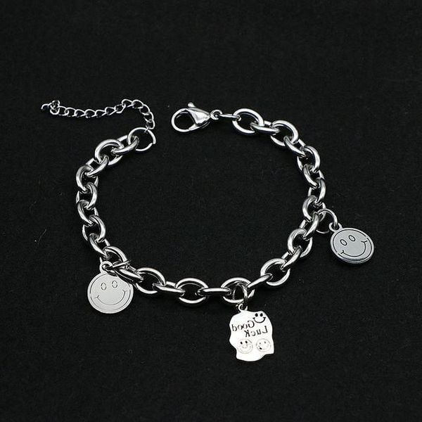 link, chain punk rock hiphop luck charm bracelet for men women titanium steel no fading jewelry wholesale gift, Black
link, chain punk rock hiphop luck charm bracelet for men women titanium steel no fading jewelry wholesale gift, Black