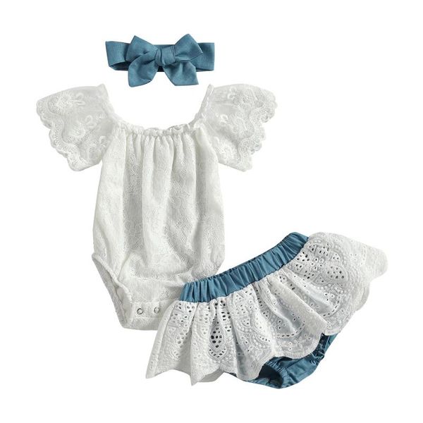 clothing sets citgeesummer 0-18m toddler baby girl 3pcs set lace off shoulder short sleeve bodysuit+skirt shorts+blue headband, White
clothing sets citgeesummer 0-18m toddler baby girl 3pcs set lace off shoulder short sleeve bodysuit+skirt shorts+blue headband, White