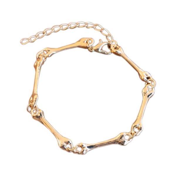 link, chain fashion cool rock punk gothic metal bone bracelet bangle mu8669, Black
link, chain fashion cool rock punk gothic metal bone bracelet bangle mu8669, Black