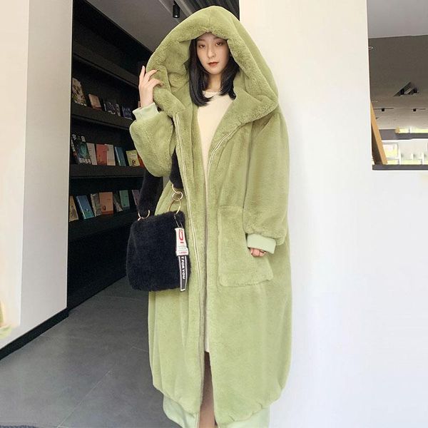 women's fur & faux coat women winter jacket female hooded casual long autumn luxury oversize thick warm parkas outwear ll329, Black
women's fur & faux coat women winter jacket female hooded casual long autumn luxury oversize thick warm parkas outwear ll329, Black