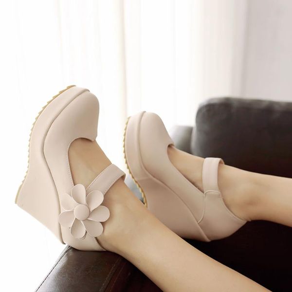 classic wedges shoes high heels platform lolita style sweet flower mary janes elegant office lady woman pumps dress, Black
classic wedges shoes high heels platform lolita style sweet flower mary janes elegant office lady woman pumps dress, Black