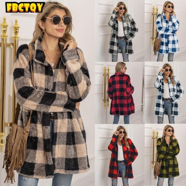 women's wool & blends long sleeve autumn winter coat plaid large wear fall clothes for women coats, Black
women's wool & blends long sleeve autumn winter coat plaid large wear fall clothes for women coats, Black