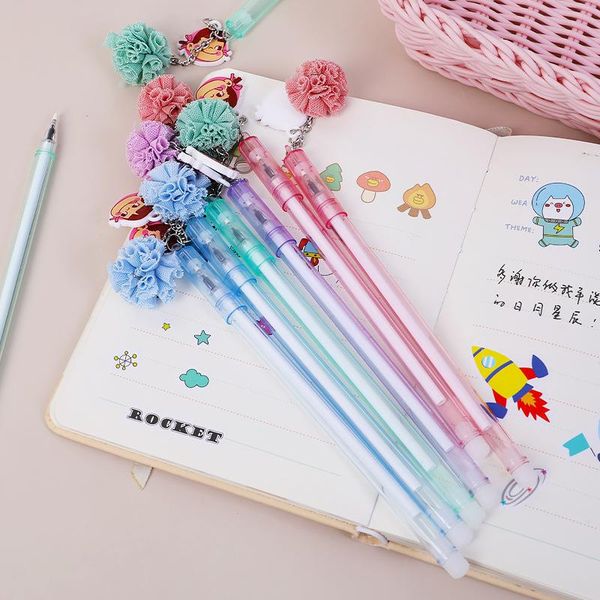 gel pens 36 pcs/lot creative girl ball pendant pen cute 0.5mm black ink neutral promotional gift stationery school supplies
gel pens 36 pcs/lot creative girl ball pendant pen cute 0.5mm black ink neutral promotional gift stationery school supplies