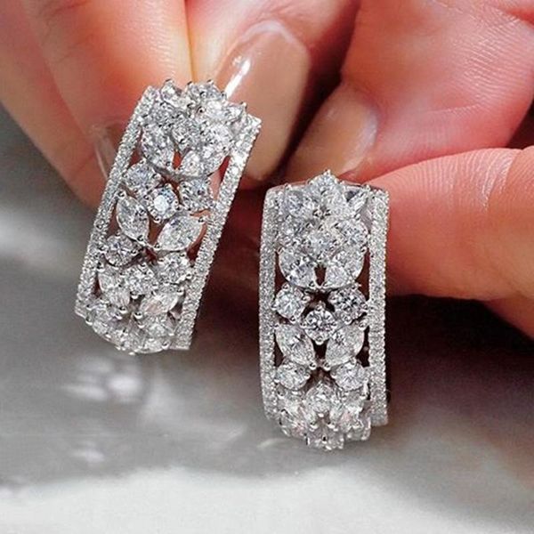 dangle & chandelier luxury geometric crystal stud earrings for women wedding engagement cubic zircon flower statement fashion jewelry gift, Silver
dangle & chandelier luxury geometric crystal stud earrings for women wedding engagement cubic zircon flower statement fashion jewelry gift, Silver