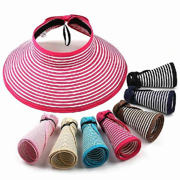 wide brim hats women summer visors hat foldable sun large beach straw chapeau femme uv protection cap, Blue;gray
wide brim hats women summer visors hat foldable sun large beach straw chapeau femme uv protection cap, Blue;gray