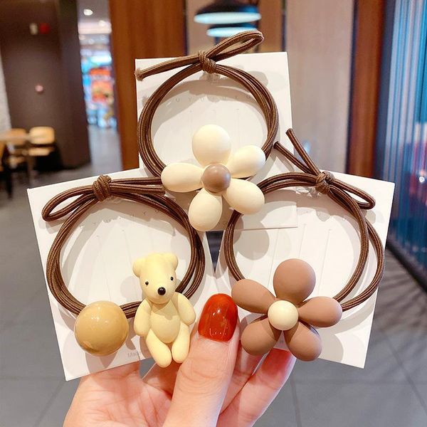 hair clips & barrettes luxury fashion cute flower bear tie female tether korea elastic rubber headband hairpin children's accessories, Golden;silver
hair clips & barrettes luxury fashion cute flower bear tie female tether korea elastic rubber headband hairpin children's accessories, Golden;silver