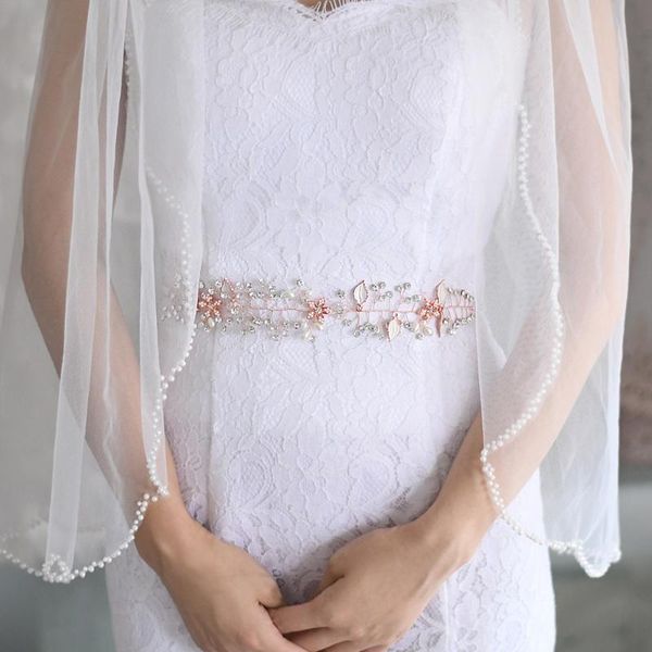 wedding sashes zmsh236-rg crystal bridal belt rose gold rhinestone jeweled pearl diamond women's belts fashion evening dresses, White
wedding sashes zmsh236-rg crystal bridal belt rose gold rhinestone jeweled pearl diamond women's belts fashion evening dresses, White