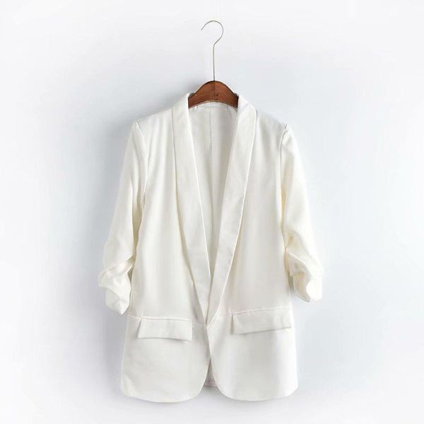women's suits & blazers work office suit coat solid color blazer long sleeve without buckle white pink slim casual business, White;black
women's suits & blazers work office suit coat solid color blazer long sleeve without buckle white pink slim casual business, White;black