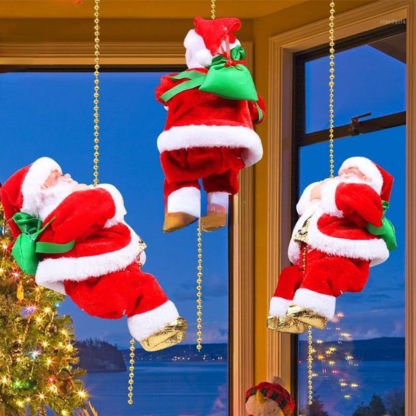christmas decorations happy santa claus automatic climbing on rope for home indoor shop xmas gift wall window hanging
christmas decorations happy santa claus automatic climbing on rope for home indoor shop xmas gift wall window hanging