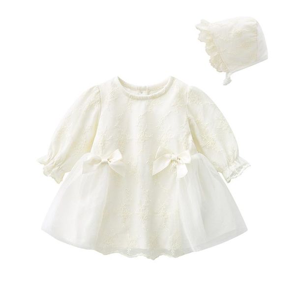 girl's dresses infant baby girls baptisim dress white lace long sleeve birthday for toddler fall clothing with hat year, Red;yellow
girl's dresses infant baby girls baptisim dress white lace long sleeve birthday for toddler fall clothing with hat year, Red;yellow