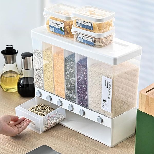 storage bottles & jars 2022 kitchen plastic wall-mounted separate rice bucket japanese sealed grain tank divide multifunctional cereals
storage bottles & jars 2022 kitchen plastic wall-mounted separate rice bucket japanese sealed grain tank divide multifunctional cereals