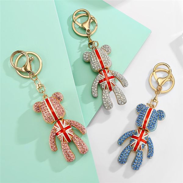 cute rhinestone cartoon gloomy bear keychain car crystal key chain ring holder pendant for bag charm, Silver
cute rhinestone cartoon gloomy bear keychain car crystal key chain ring holder pendant for bag charm, Silver