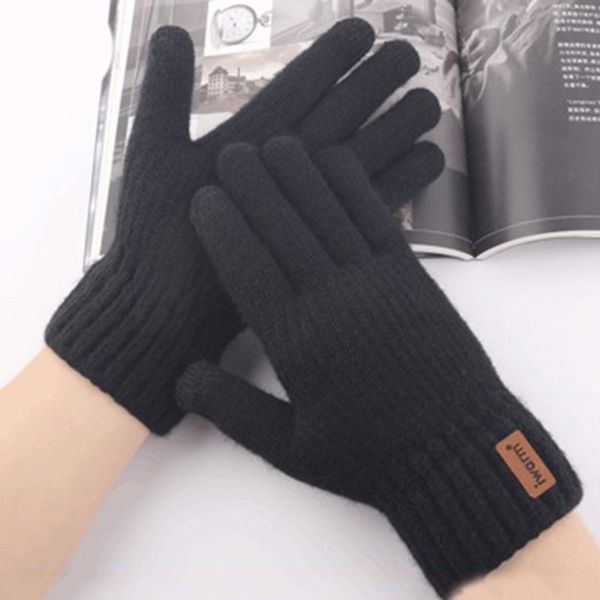 cycling gloves winter men warm plus velvet thicken knit cashmere elastic touch screen full finger sports cold-proof, Black
cycling gloves winter men warm plus velvet thicken knit cashmere elastic touch screen full finger sports cold-proof, Black