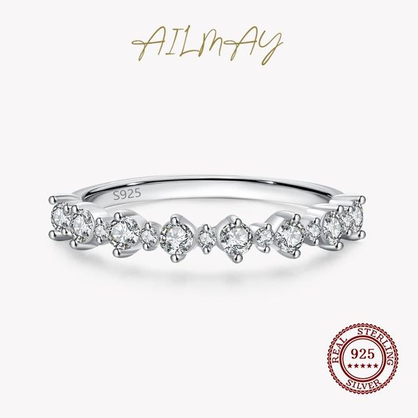 cluster rings ailmay classic 100% 925 sterling silver 5a zirconia dazzling simple stackable for women wedding engagement jewelry gift, Golden;silver
cluster rings ailmay classic 100% 925 sterling silver 5a zirconia dazzling simple stackable for women wedding engagement jewelry gift, Golden;silver