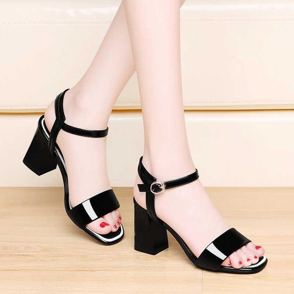 dress shoes high heeled thick sandals fairy style 2021 summer fashion women's, Black
dress shoes high heeled thick sandals fairy style 2021 summer fashion women's, Black