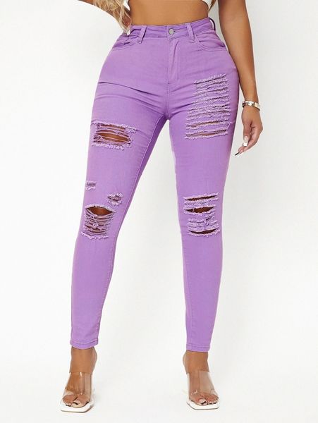 sxy high waist ripped skinny jeans i2da#, Blue
sxy high waist ripped skinny jeans i2da#, Blue