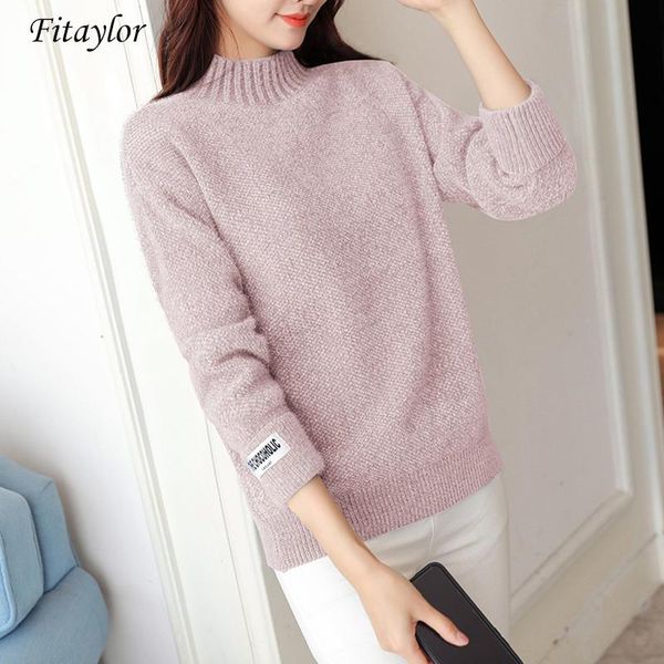 women's sweaters fitaylor turtleneck autumn winter casual ladies knitted solid stylish chenille sweater pullovers female knitwear, White;black
women's sweaters fitaylor turtleneck autumn winter casual ladies knitted solid stylish chenille sweater pullovers female knitwear, White;black