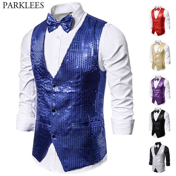 royal blue sequin 2pcs vest men luxurious wedding party slim fit paillette waistocat mens club bar stage dancer singers costume 210522, White;black
royal blue sequin 2pcs vest men luxurious wedding party slim fit paillette waistocat mens club bar stage dancer singers costume 210522, White;black