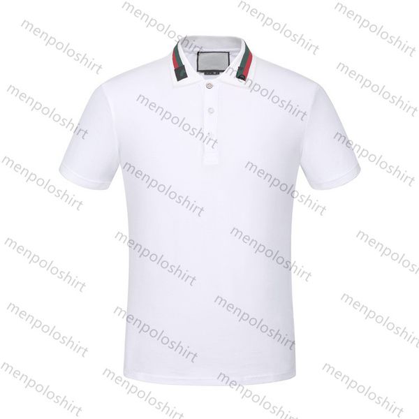 italy mens designer polo shirts man high street embroidery garter snakes little bee printing brands cottom clothing tees, White;black
italy mens designer polo shirts man high street embroidery garter snakes little bee printing brands cottom clothing tees, White;black