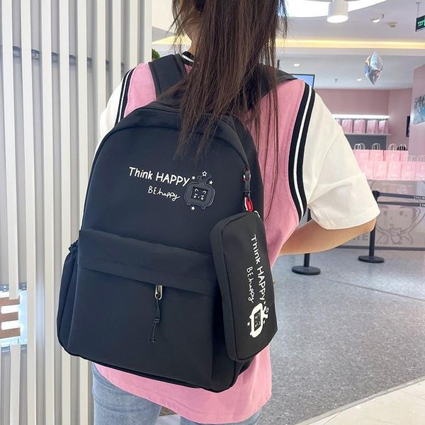 school bags japanese kawaii fashion women's backpack pure color casual student schoolbag waterproof large-capacity travel bag
school bags japanese kawaii fashion women's backpack pure color casual student schoolbag waterproof large-capacity travel bag
