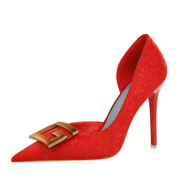 dress shoes women stiletto super high heels shallow mouth pointed toe metal buckle pumps female party hollow 43, Black
dress shoes women stiletto super high heels shallow mouth pointed toe metal buckle pumps female party hollow 43, Black