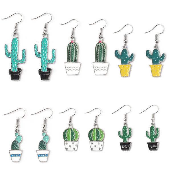 fun earrings korean version cactus earhook temperament small fresh green plant earrings6507507, Golden;silver
fun earrings korean version cactus earhook temperament small fresh green plant earrings6507507, Golden;silver