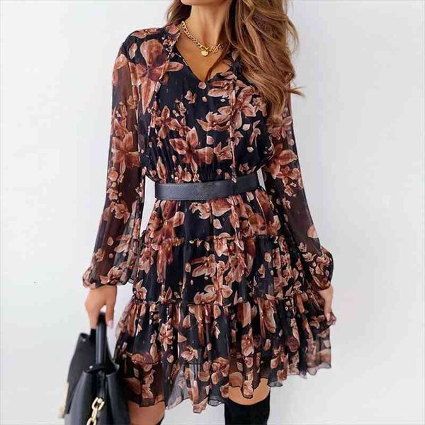 chiffon dress flower print women long sleeve spring ruffles midi dress female lace-up elegant a line holiday party vestidos, Black;gray
chiffon dress flower print women long sleeve spring ruffles midi dress female lace-up elegant a line holiday party vestidos, Black;gray