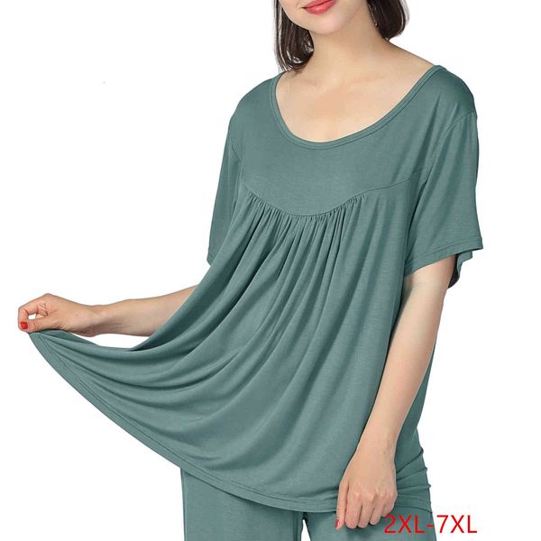 women's sleepwear fat plus size shirt casual short-sleeved sleep home clothes loose bottoming tshirt pijama mujer 2xl-7xl 4lm, Black;red
women's sleepwear fat plus size shirt casual short-sleeved sleep home clothes loose bottoming tshirt pijama mujer 2xl-7xl 4lm, Black;red