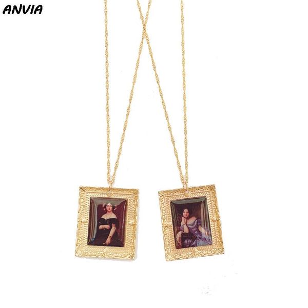 pendant necklaces art picture pendent necklace women oil painting charm alloy lady portrait vintage handmade diy accessories statement gifts, Silver
pendant necklaces art picture pendent necklace women oil painting charm alloy lady portrait vintage handmade diy accessories statement gifts, Silver