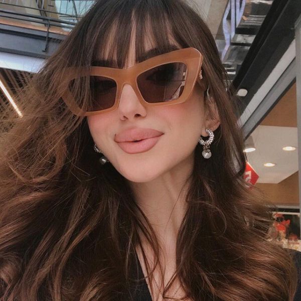 sunglasses vintage oversized square orange brown for women brand gradient black blue sun glasses female elegant shades, White;black
sunglasses vintage oversized square orange brown for women brand gradient black blue sun glasses female elegant shades, White;black