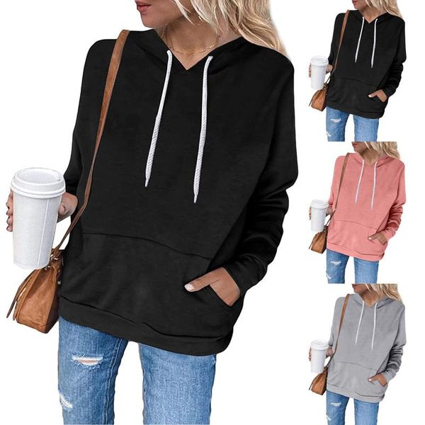 women's hoodies & sweatshirts womens solid color casual pullover oversized harajuku long sleeve ladies sweatshirt with pocket streetwea, Black
women's hoodies & sweatshirts womens solid color casual pullover oversized harajuku long sleeve ladies sweatshirt with pocket streetwea, Black