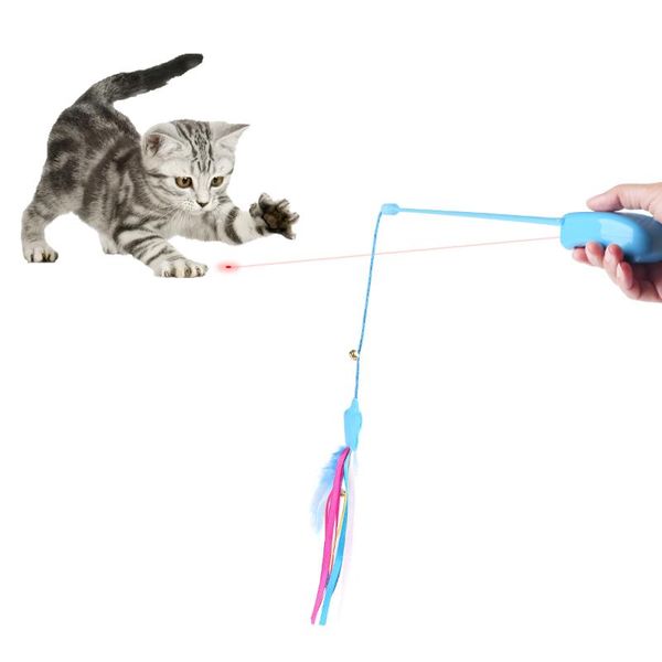 cat toys 2 in 1 laser interactive feather teaser wand toy with light pointer bell for
cat toys 2 in 1 laser interactive feather teaser wand toy with light pointer bell for