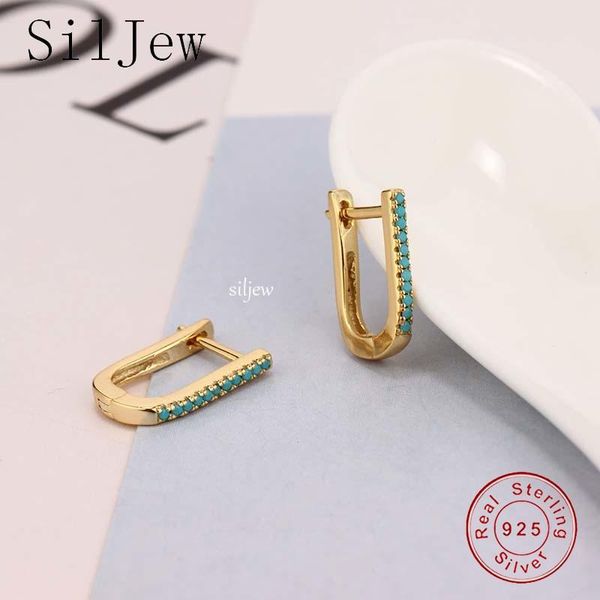 hoop & huggie siljew 925 sterling silver gold turquoise zircon huggies piercing rock punk pendiente luxury cz fine jewelry oorbellen 2021, Golden;silver
hoop & huggie siljew 925 sterling silver gold turquoise zircon huggies piercing rock punk pendiente luxury cz fine jewelry oorbellen 2021, Golden;silver