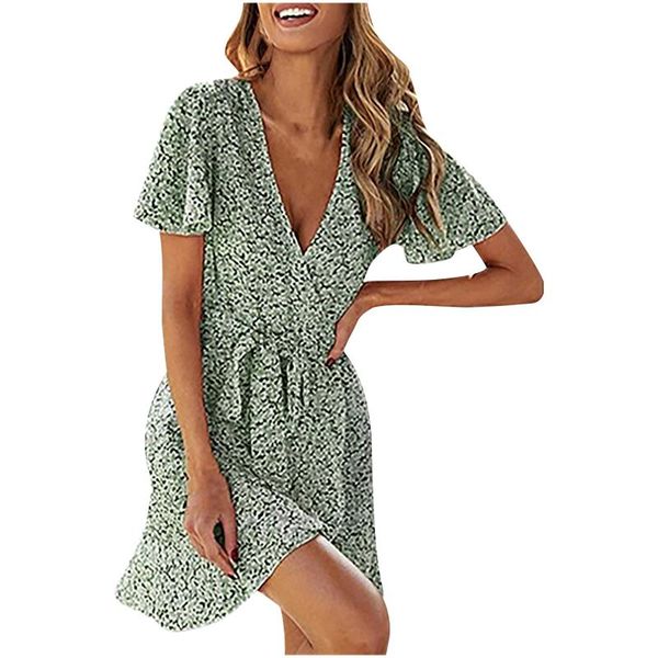 casual dresses women summer dress plus size fashion ruffle printing lacing v-neck female oversizeshort sleeve mini, Black;gray
casual dresses women summer dress plus size fashion ruffle printing lacing v-neck female oversizeshort sleeve mini, Black;gray