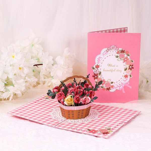 greeting cards rose flower basket 3d card with envelope up design valentine's day couples gifts profess love postcard
greeting cards rose flower basket 3d card with envelope up design valentine's day couples gifts profess love postcard